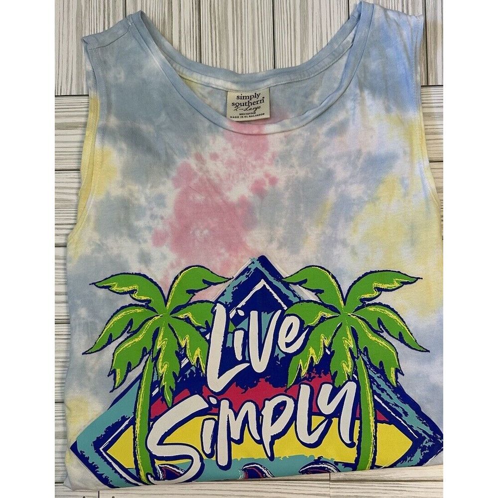 Simply Southern‎ Tank Top Tie Dyed  X-Large